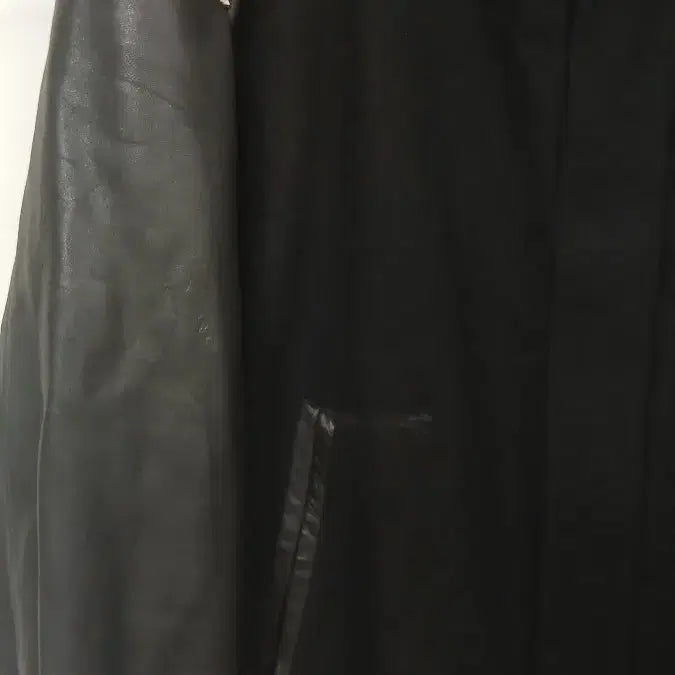 [BUNJANG] Nike Stadium Jacket (Black) (Size M) / 나이키 블랙 스타디움 자켓 울 팔가죽 M사이즈 홍대구제 박음질하자