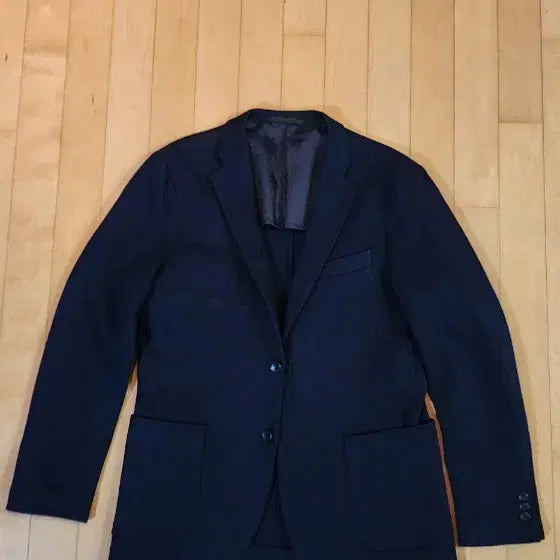 [BUNJANG] Uniqlo Navy Wool Jacket L / (간절기용)유니클로 네이비 모직 자켓 L