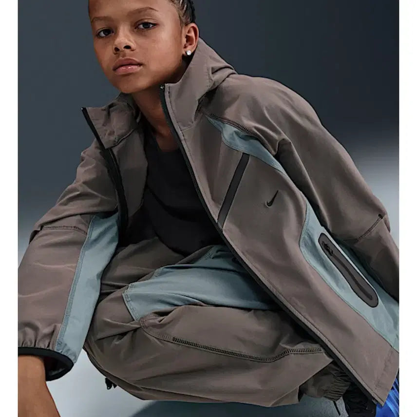 [BUNJANG] Nike Woven Tech Jacket Kids Training Set / 나이키 우븐 테크 자켓 바람막이 주니어 키즈 XL 트레이닝 셋업 윈드러너