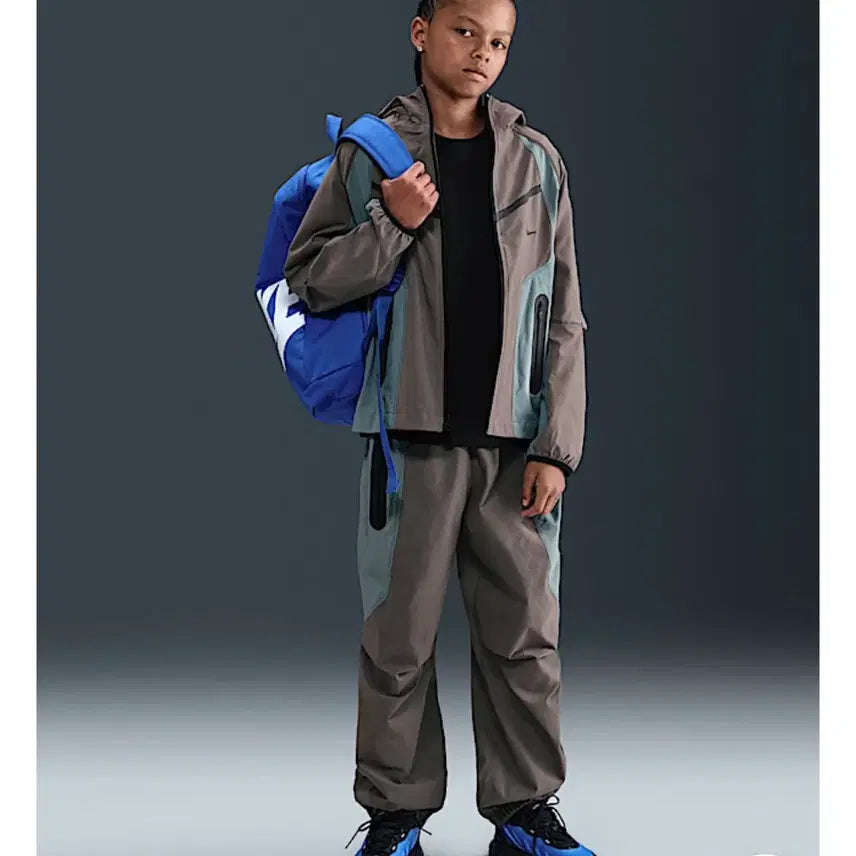 [BUNJANG] Nike Woven Tech Jacket Kids Training Set / 나이키 우븐 테크 자켓 바람막이 주니어 키즈 XL 트레이닝 셋업 윈드러너