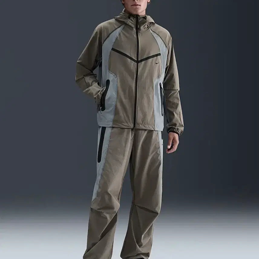 [BUNJANG] Nike Woven Tech Jacket Kids Training Set / 나이키 우븐 테크 자켓 바람막이 주니어 키즈 XL 트레이닝 셋업 윈드러너