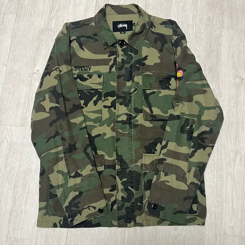 [SOLD OUT] XL) 스투시 카모 밀리터리자켓