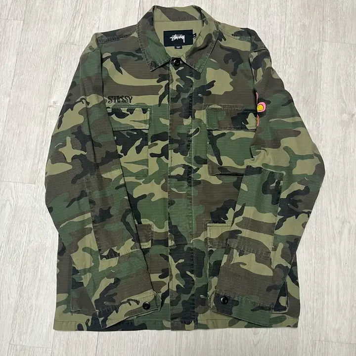 [SOLD OUT] XL) 스투시 카모 밀리터리자켓