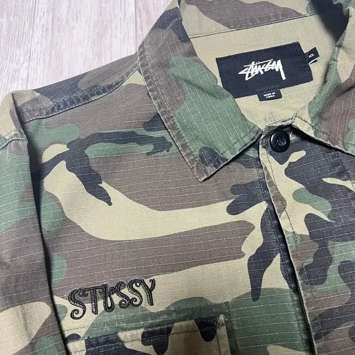 [SOLD OUT] XL) 스투시 카모 밀리터리자켓