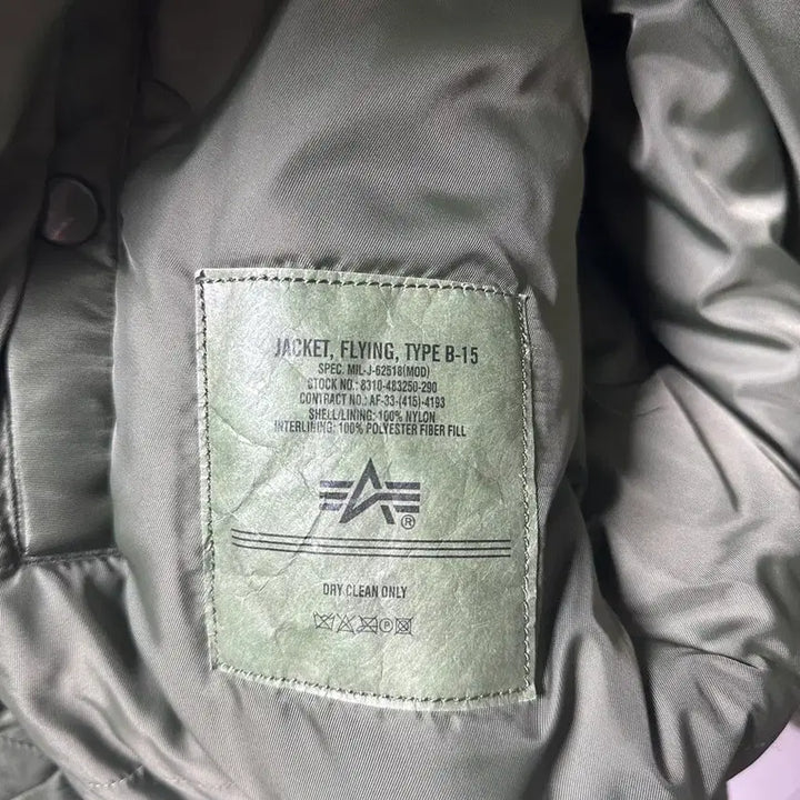 [BUNJANG] Alpha Industries B-15 Flight Jacket (MA-1) - L Size / 알파인더스트리 b-15 자켓 L 사이즈(ma1)