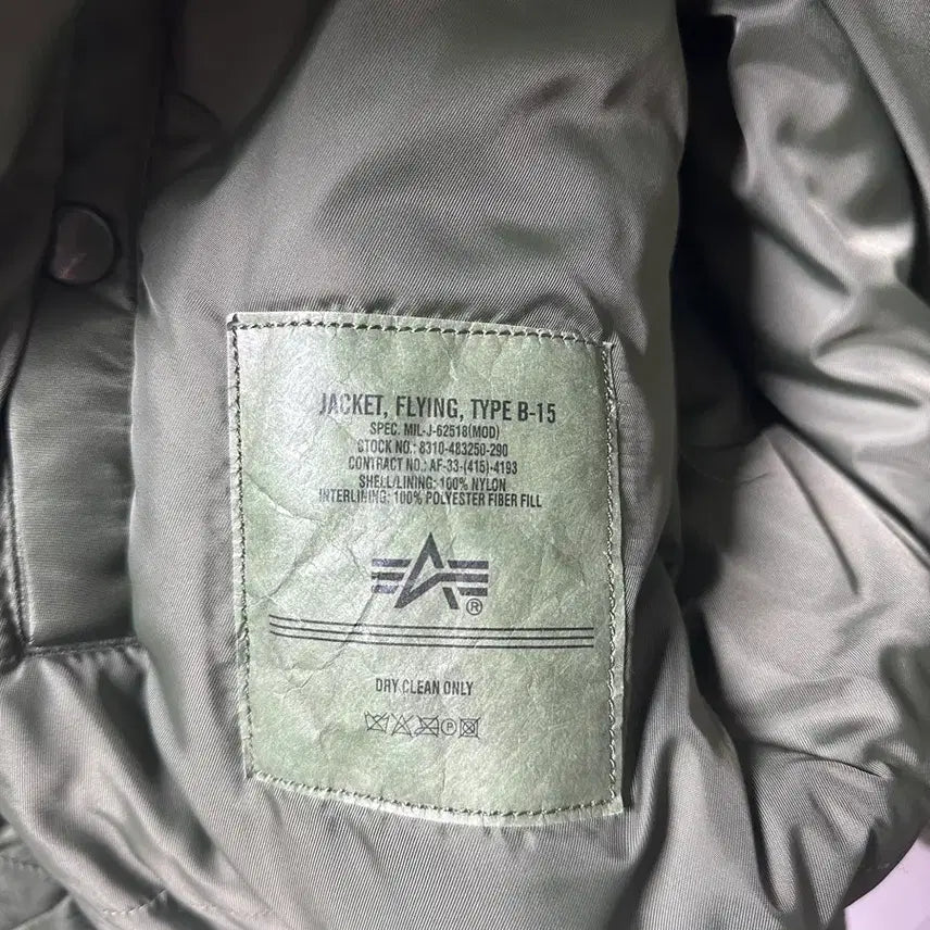 [BUNJANG] Alpha Industries B-15 Flight Jacket (MA-1) - L Size / 알파인더스트리 b-15 자켓 L 사이즈(ma1)