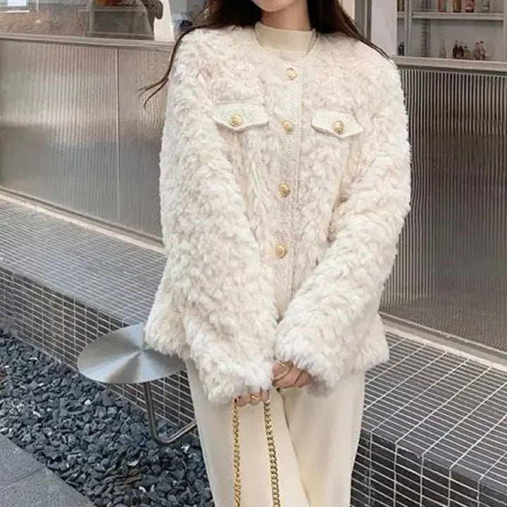 [BUNJANG] Ivory Boucle Tweed Jacket / 아이보리 부클레 트위드 자켓