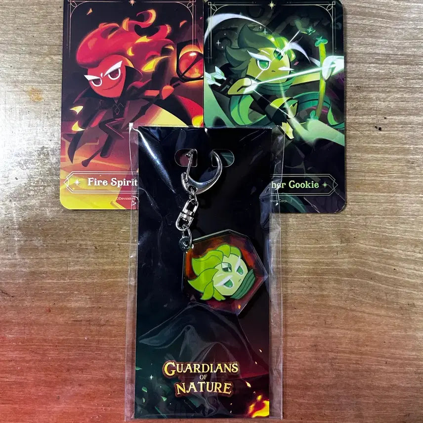 [SOLD OUT] (키링포함)쿠키런킹덤 자연의 인도자 바람궁수 불꽃정령 인형 키링