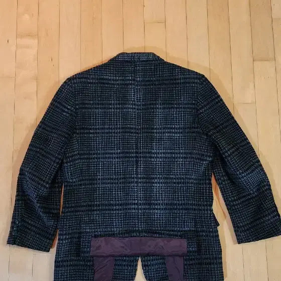 [BUNJANG] Gray/Black Wool Jacket - M Size / 그레이/블랙 모직 자켓 M