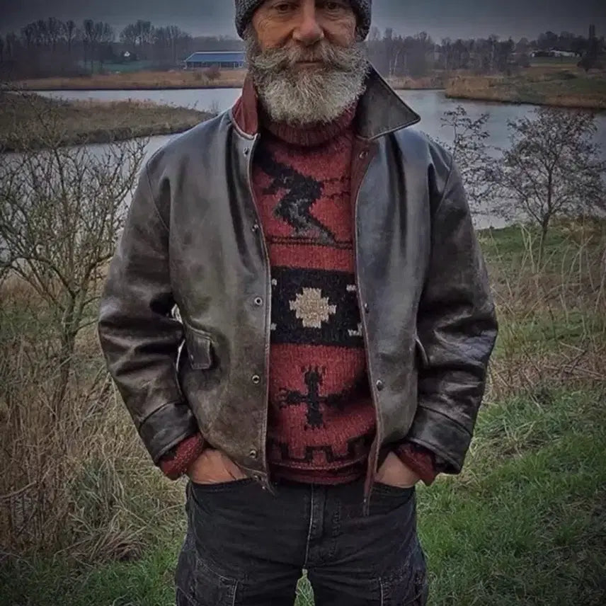 [BUNJANG] RRL A-2 Leather Jacket (Size L) / 폴로 rrl a-2 레더자켓 L사이즈