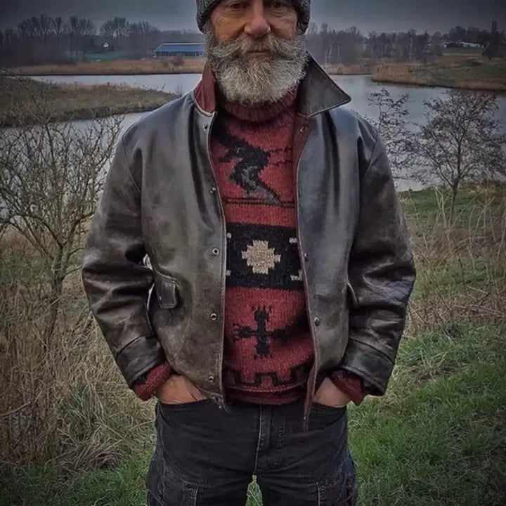 [BUNJANG] RRL A-2 Leather Jacket (Size L) / 폴로 rrl a-2 레더자켓 L사이즈