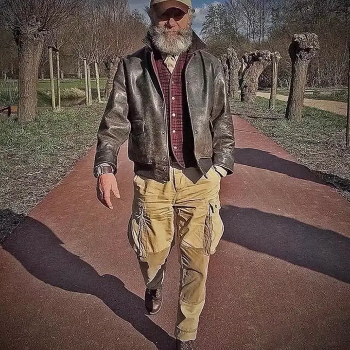 [BUNJANG] RRL A-2 Leather Jacket (Size L) / 폴로 rrl a-2 레더자켓 L사이즈