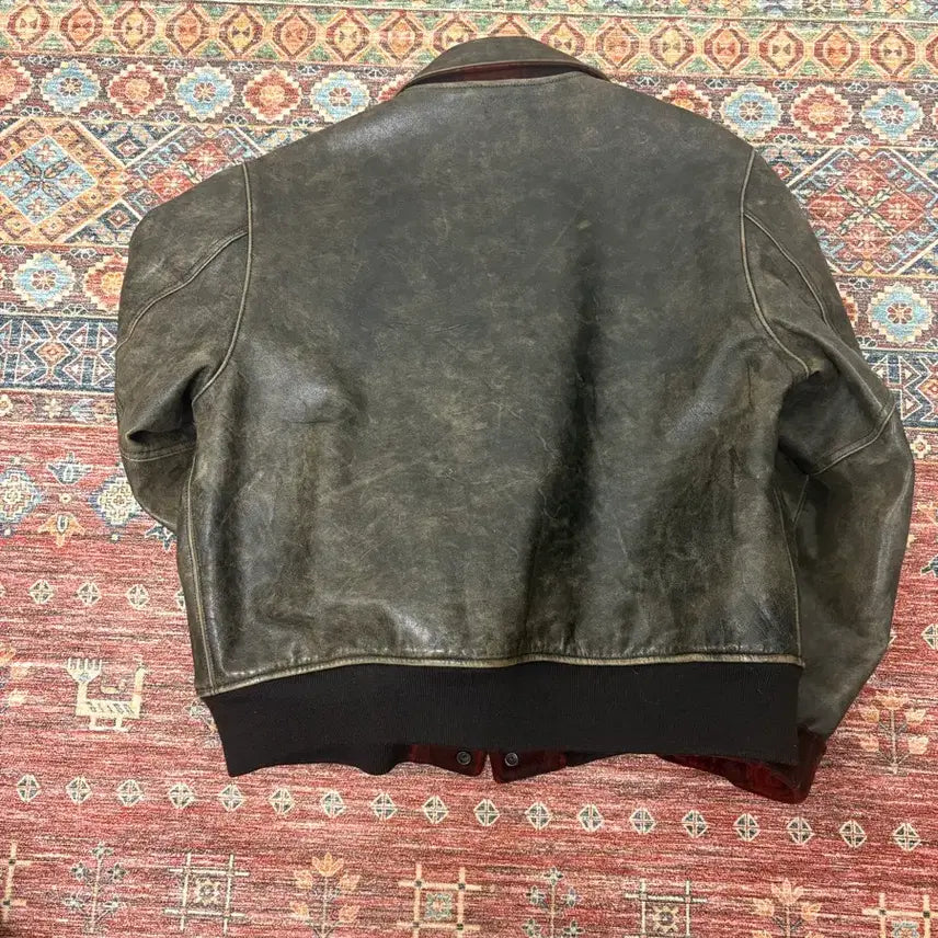 [BUNJANG] RRL A-2 Leather Jacket (Size L) / 폴로 rrl a-2 레더자켓 L사이즈