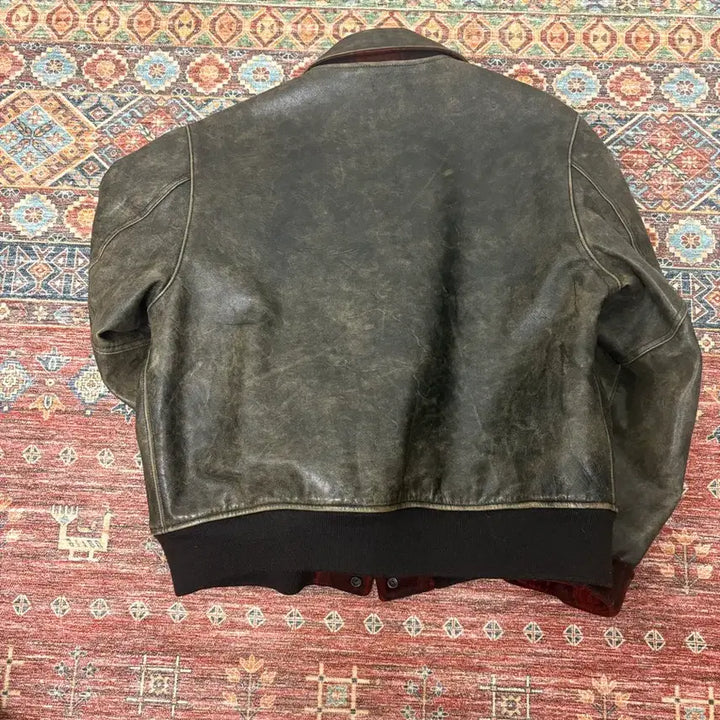 [BUNJANG] RRL A-2 Leather Jacket (Size L) / 폴로 rrl a-2 레더자켓 L사이즈