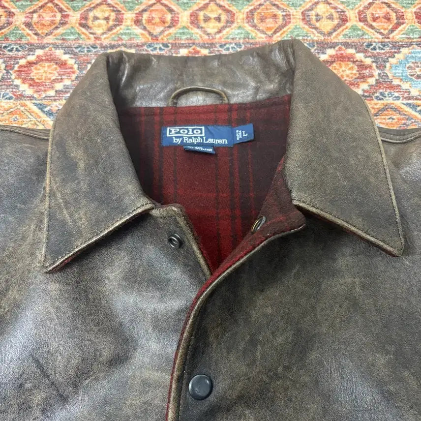 [BUNJANG] RRL A-2 Leather Jacket (Size L) / 폴로 rrl a-2 레더자켓 L사이즈