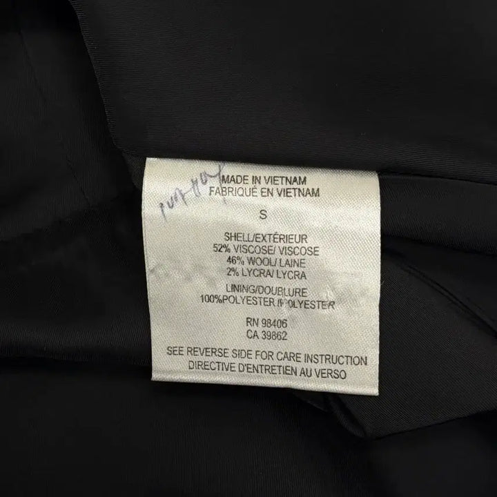 [BUNJANG] Theory Black Peplum Blouse / Theory 띠어리 블랙 반팔 페플럼 블라우스
