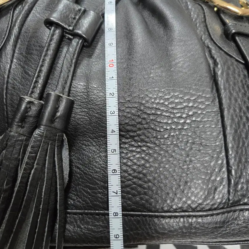[BUNJANG] Zino Ferario Black Leather Shoulder Bag / 지노 페라리오.   블랙.가죽 숄더백
