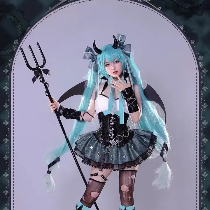[BUNJANG] Hatsune Miku Rascal Cosplay Full Set / (예약판매) 하츠네 미쿠 ㅡ 라스칼 코스프레 풀세트