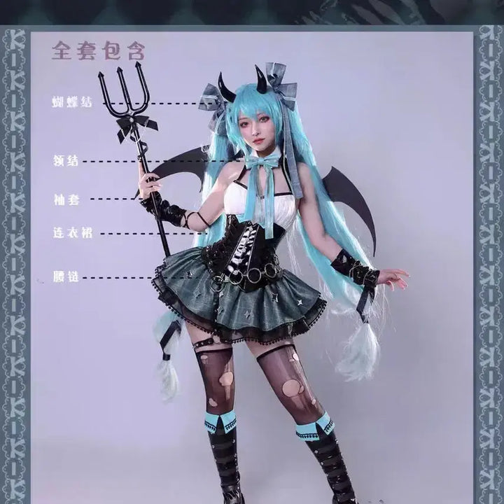 [BUNJANG] Hatsune Miku Rascal Cosplay Full Set / (예약판매) 하츠네 미쿠 ㅡ 라스칼 코스프레 풀세트
