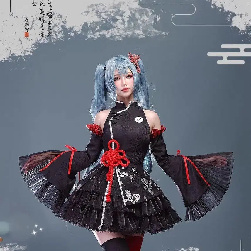 [BUNJANG] Hatsune Miku 39 Culture Chinese Style Cosplay Full Set / (예약/판매) 하츠네 미쿠 ㅡ 39컬쳐 중화풍 코스프레 풀세트