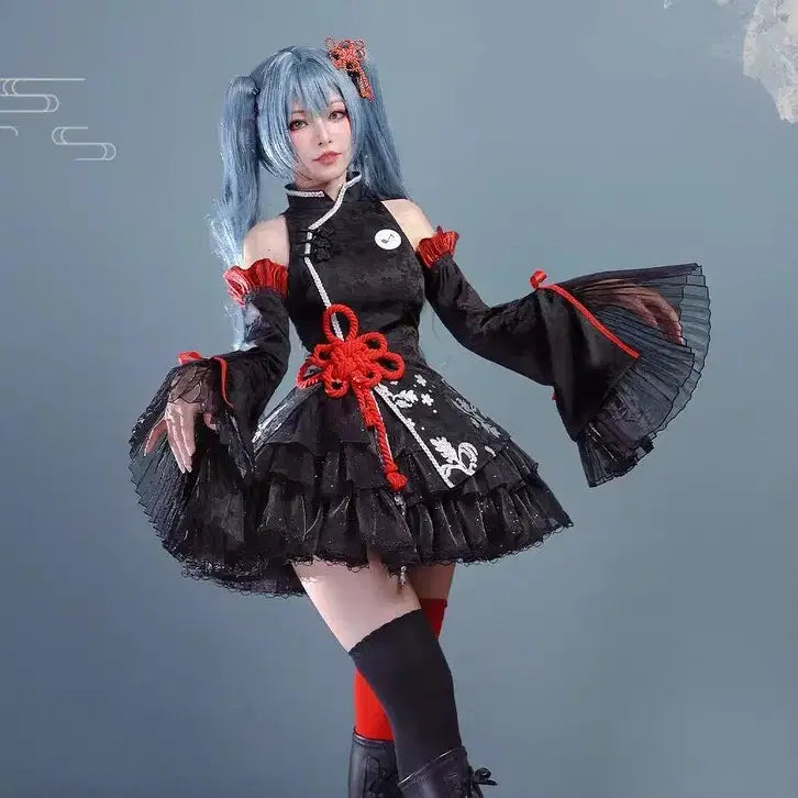[BUNJANG] Hatsune Miku 39 Culture Chinese Style Cosplay Full Set / (예약/판매) 하츠네 미쿠 ㅡ 39컬쳐 중화풍 코스프레 풀세트