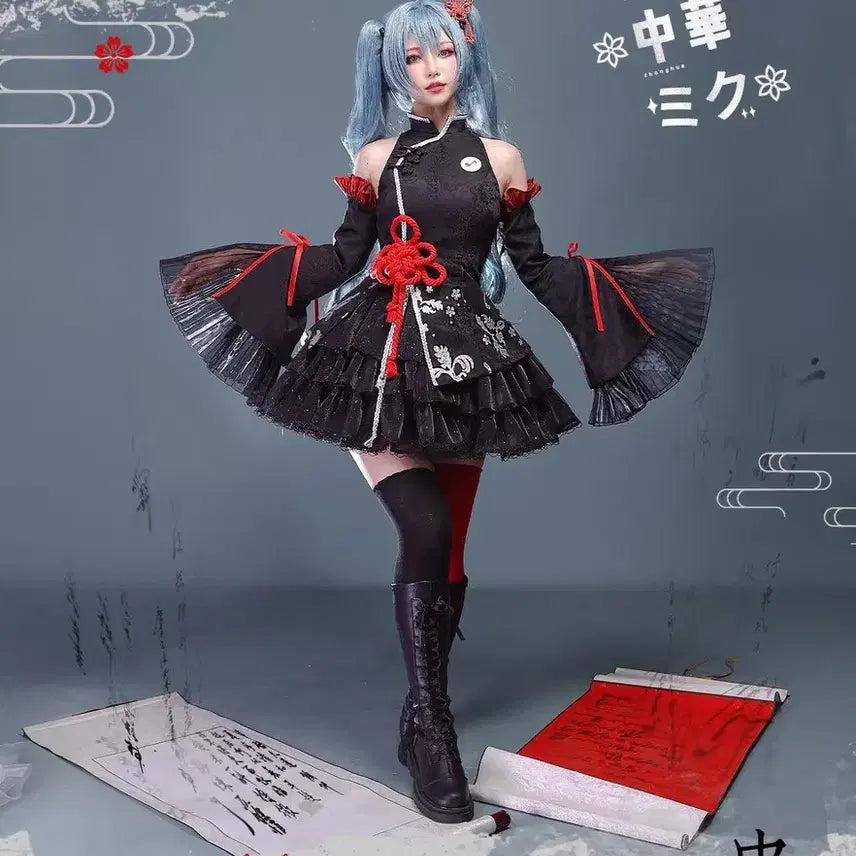 [BUNJANG] Hatsune Miku 39 Culture Chinese Style Cosplay Full Set / (예약/판매) 하츠네 미쿠 ㅡ 39컬쳐 중화풍 코스프레 풀세트