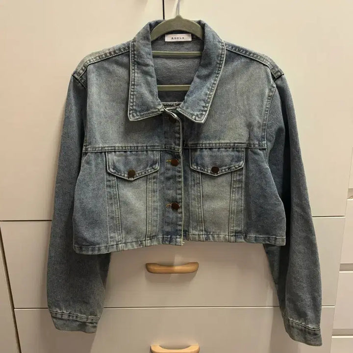 [BUNJANG] Cropped Denim Jacket / 크롭 데님 청자켓