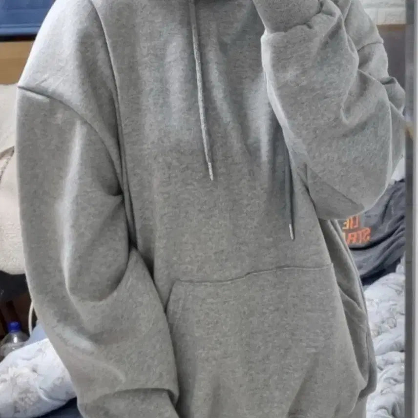 [BUNJANG] Muji Gray Hoodie / 무지 회색 후드티