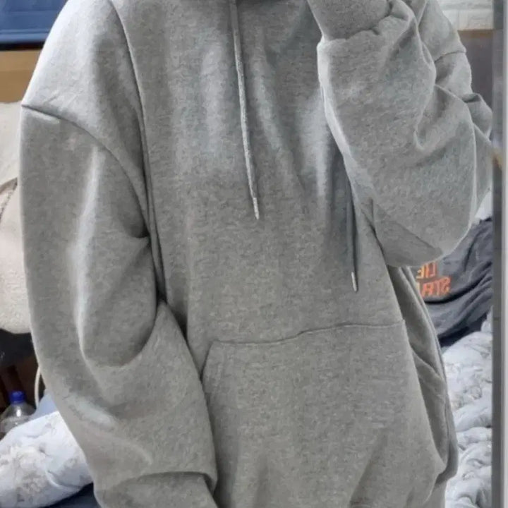 [BUNJANG] Muji Gray Hoodie / 무지 회색 후드티