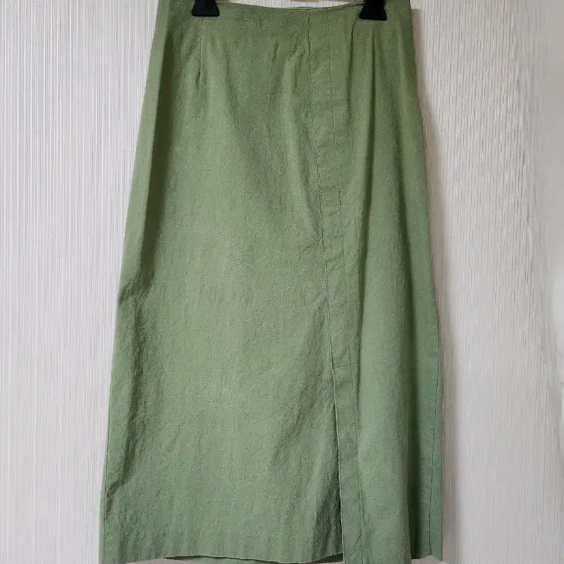 [BUNJANG] Olive Green Midi Skirt / 올리브 그린  미디 스커트