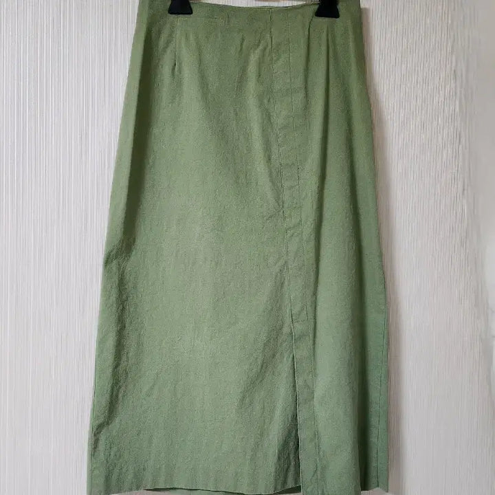 [BUNJANG] Olive Green Midi Skirt / 올리브 그린  미디 스커트