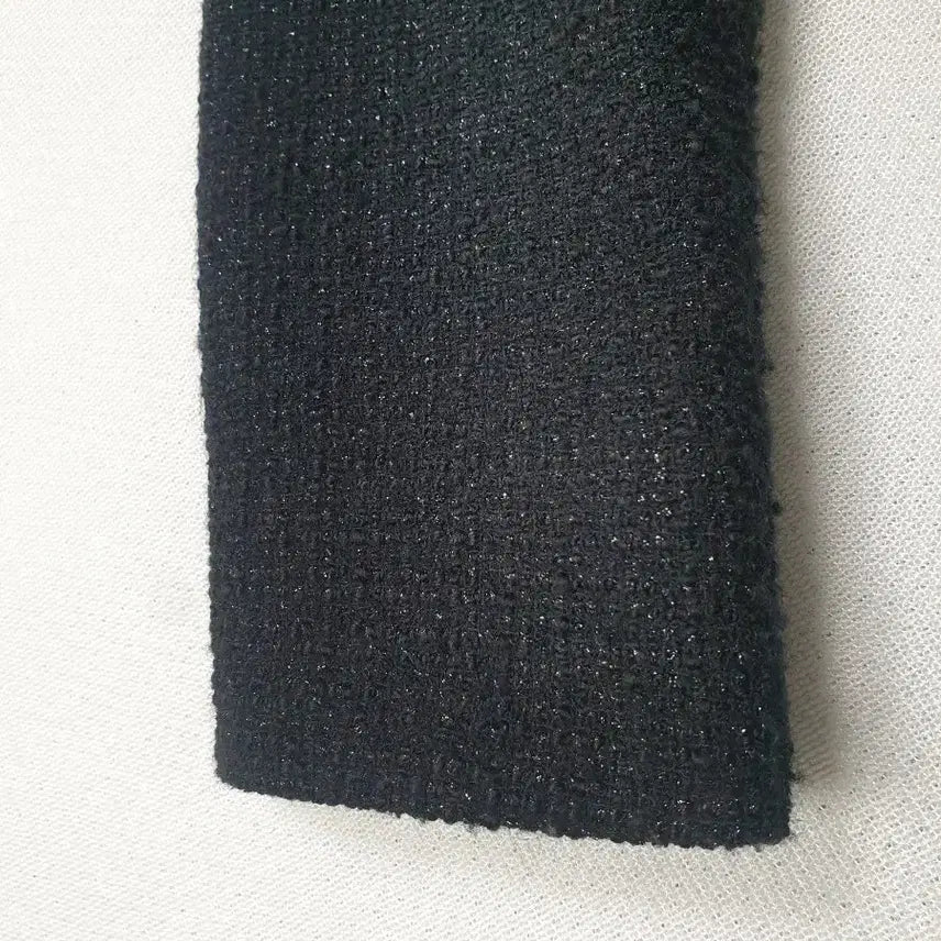 [BUNJANG] Izzatbaba Black Tweed Jacket (Women's 90) / 아이잗바바 블랙 트위드 자켓 여성90