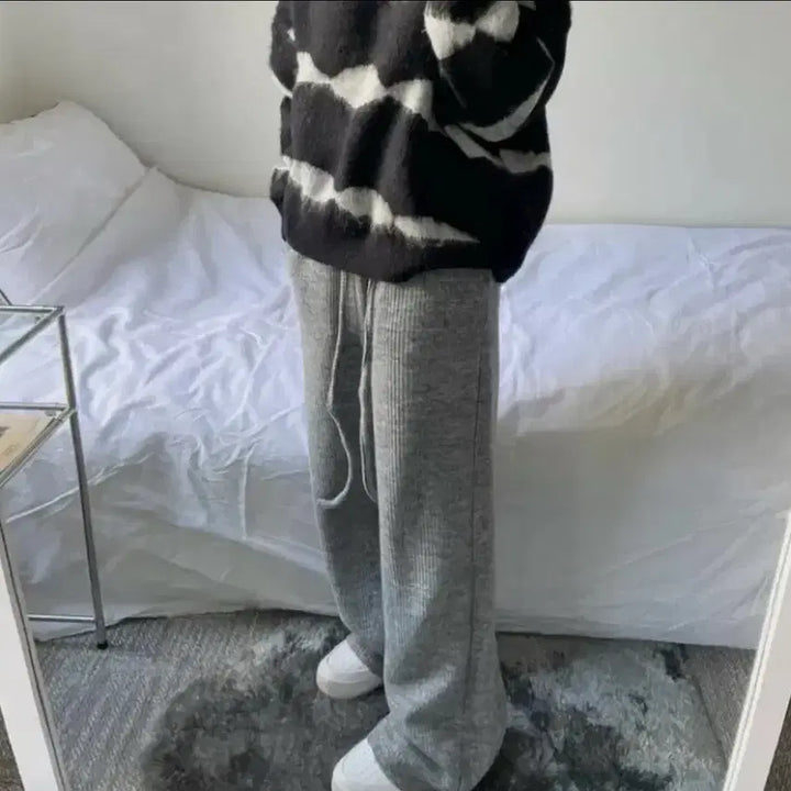 [BUNJANG] Hamong Market Knit Banding Pants / 하몽마켓 니트 밴딩 팬츠 바지