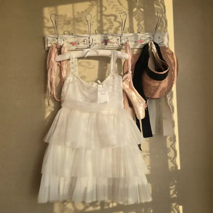 [BUNJANG] Thetis White Ruffle Dress / 더티스 화이트 샤 캉캉 드레스