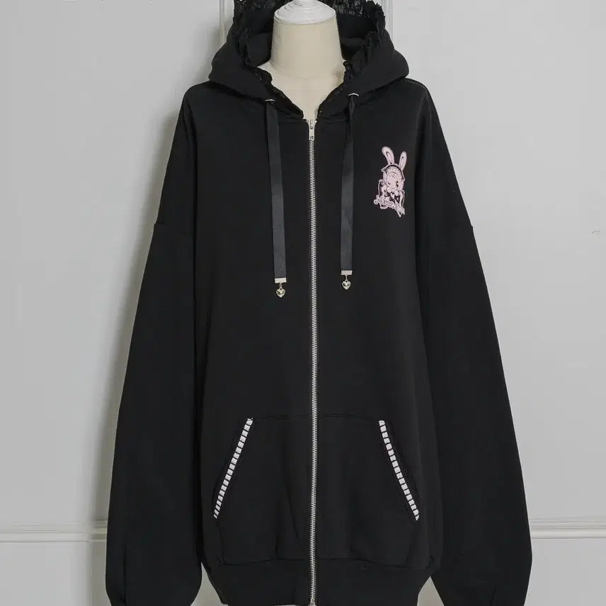 [BUNJANG] Pium Mezzo Piano Cotton Frill Hooded Parka / pium 피움 Mezzo Piano 베리에짱 코튼 프릴 후드 파카