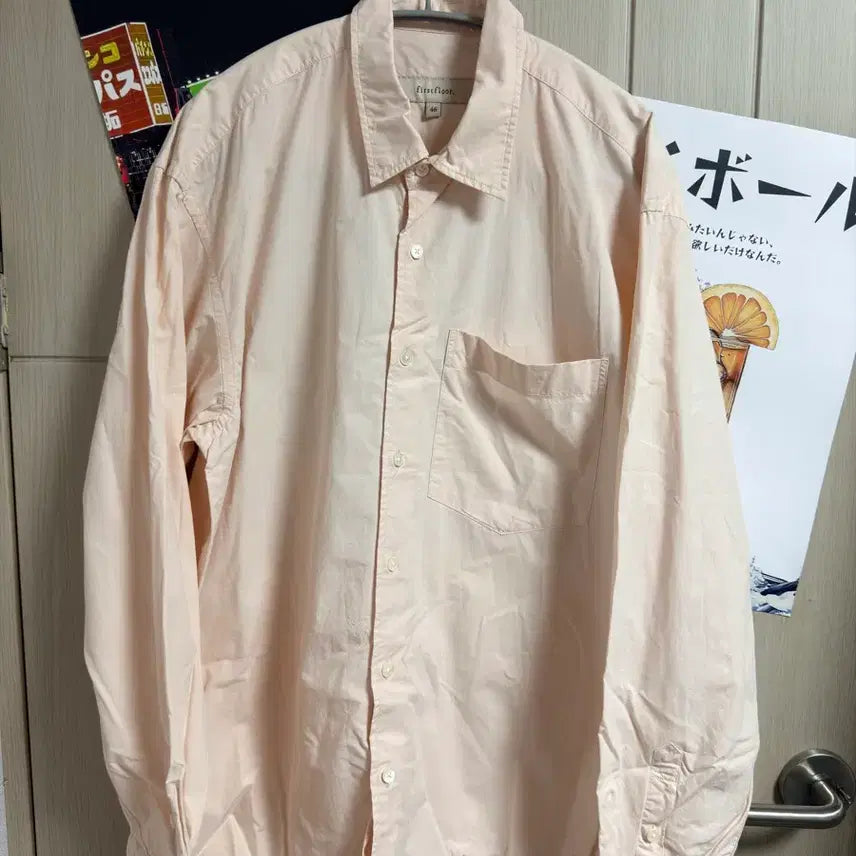 [SOLD OUT] [46] 퍼스트플로어 새커셔츠 딸기우유