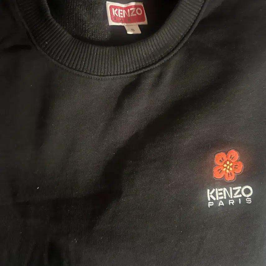 [BUNJANG] Kenzo Flower Crest Sweatshirt Black / 겐조 보케 플라워 크레스트 스웨트셔츠 블랙