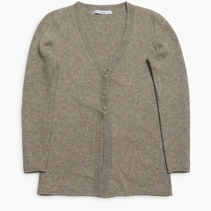 [BUNJANG] Vintage Baby Alpaca Cardigan / 페루 00s 빈티지 모리걸 그레이 헤더드 멜란지 베이비 알파카 가디건