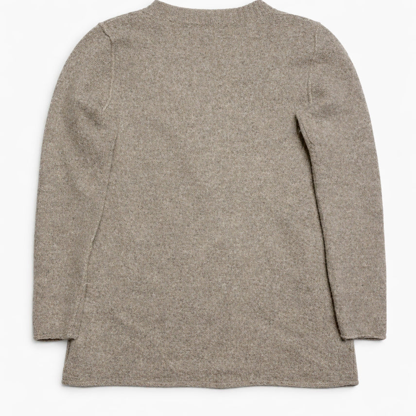[BUNJANG] Vintage Baby Alpaca Cardigan / 페루 00s 빈티지 모리걸 그레이 헤더드 멜란지 베이비 알파카 가디건