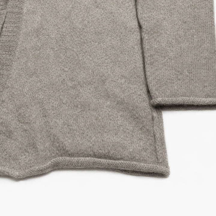 [BUNJANG] Vintage Baby Alpaca Cardigan / 페루 00s 빈티지 모리걸 그레이 헤더드 멜란지 베이비 알파카 가디건
