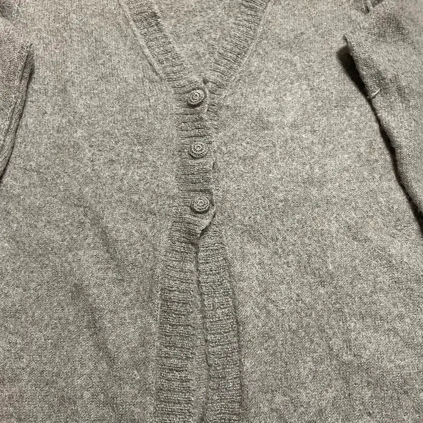 [BUNJANG] Vintage Baby Alpaca Cardigan / 페루 00s 빈티지 모리걸 그레이 헤더드 멜란지 베이비 알파카 가디건