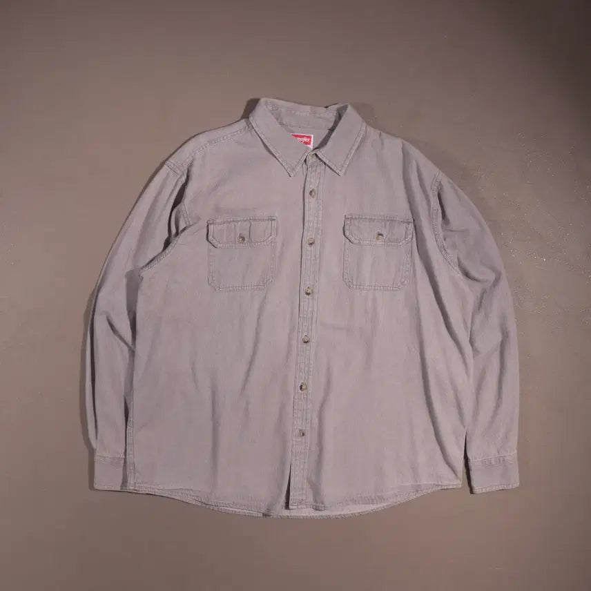 [BUNJANG] Wrangler C64 Cotton Work Shirt / 랭글러 코튼 워크셔츠 C64