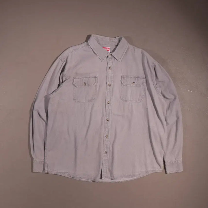 [BUNJANG] Wrangler C64 Cotton Work Shirt / 랭글러 코튼 워크셔츠 C64