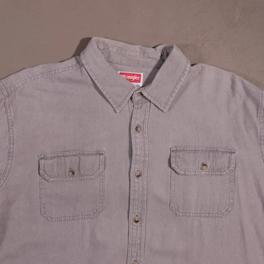 [BUNJANG] Wrangler C64 Cotton Work Shirt / 랭글러 코튼 워크셔츠 C64