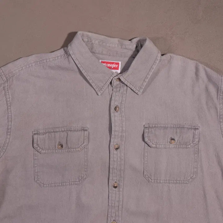 [BUNJANG] Wrangler C64 Cotton Work Shirt / 랭글러 코튼 워크셔츠 C64