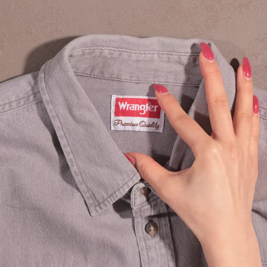[BUNJANG] Wrangler C64 Cotton Work Shirt / 랭글러 코튼 워크셔츠 C64