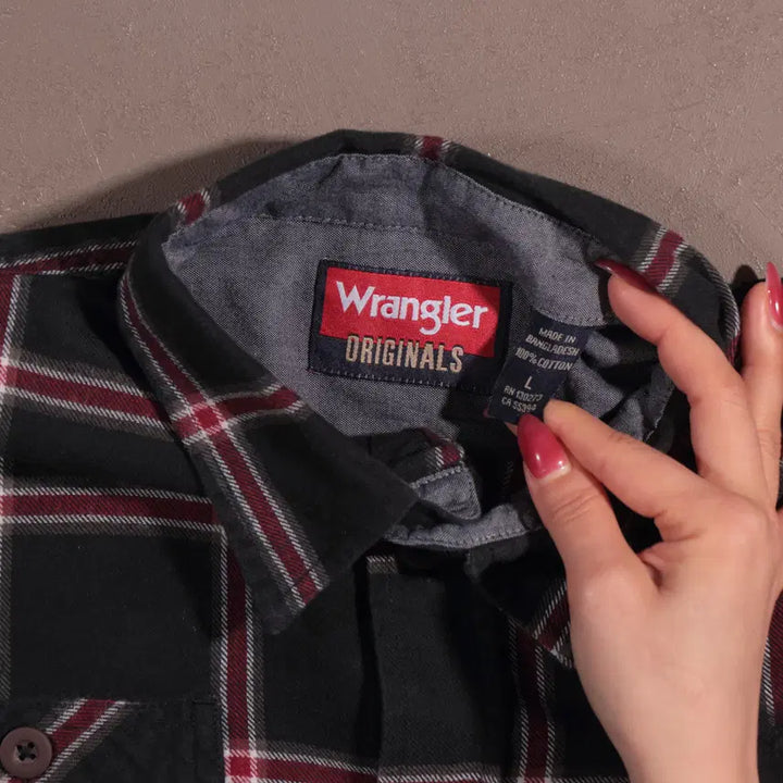 [BUNJANG] Wrangler Check Work Shirt / 랭글러 체크 워크셔츠 C73