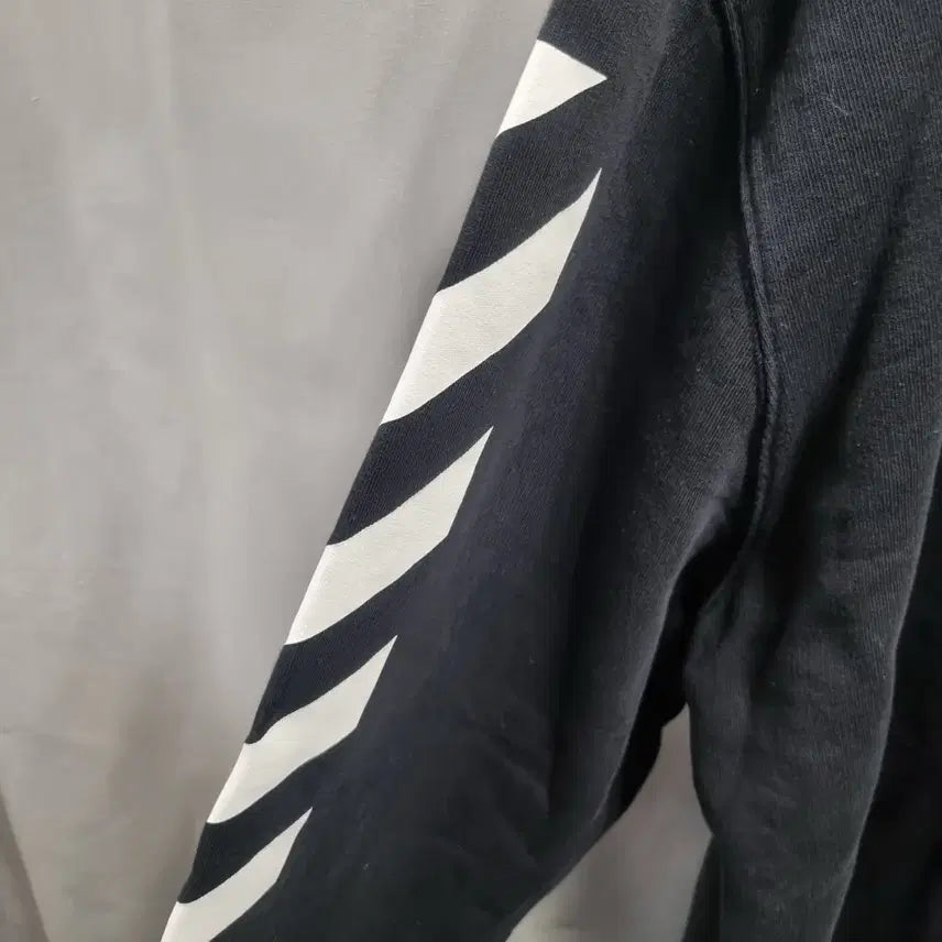 [BUNJANG] Off-White Black Stripe Sweatshirt / OFF-WHITE 오프화이트 블랙 스트라이프 맨투맨