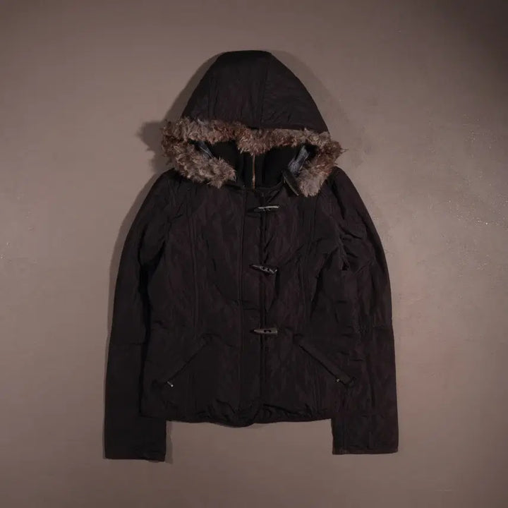 [BUNJANG] COMME CA ISM Fur Hooded Quilted Jacket / COMME CA ISM 퍼 후드 누빔자켓 C92