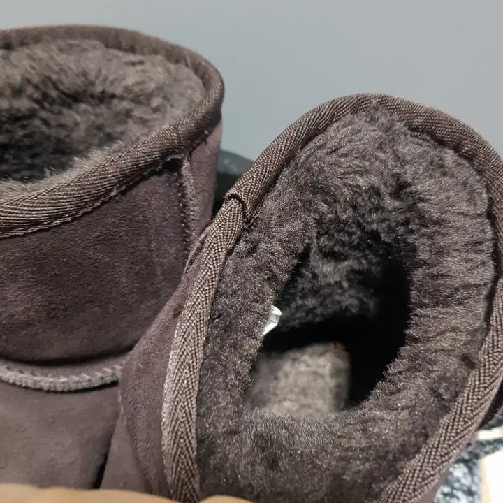 [BUNJANG] Leather Flat Shoes / 1회착용) 230 소가죽 단화  +어그서비스